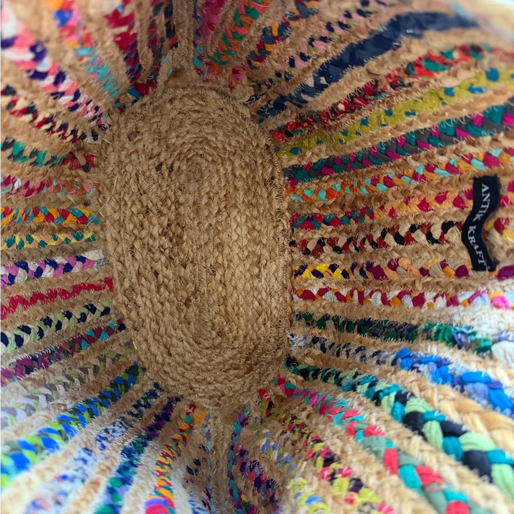 Antik Kraft Multicolor Woven Tote Bag - Picture 3 of 6